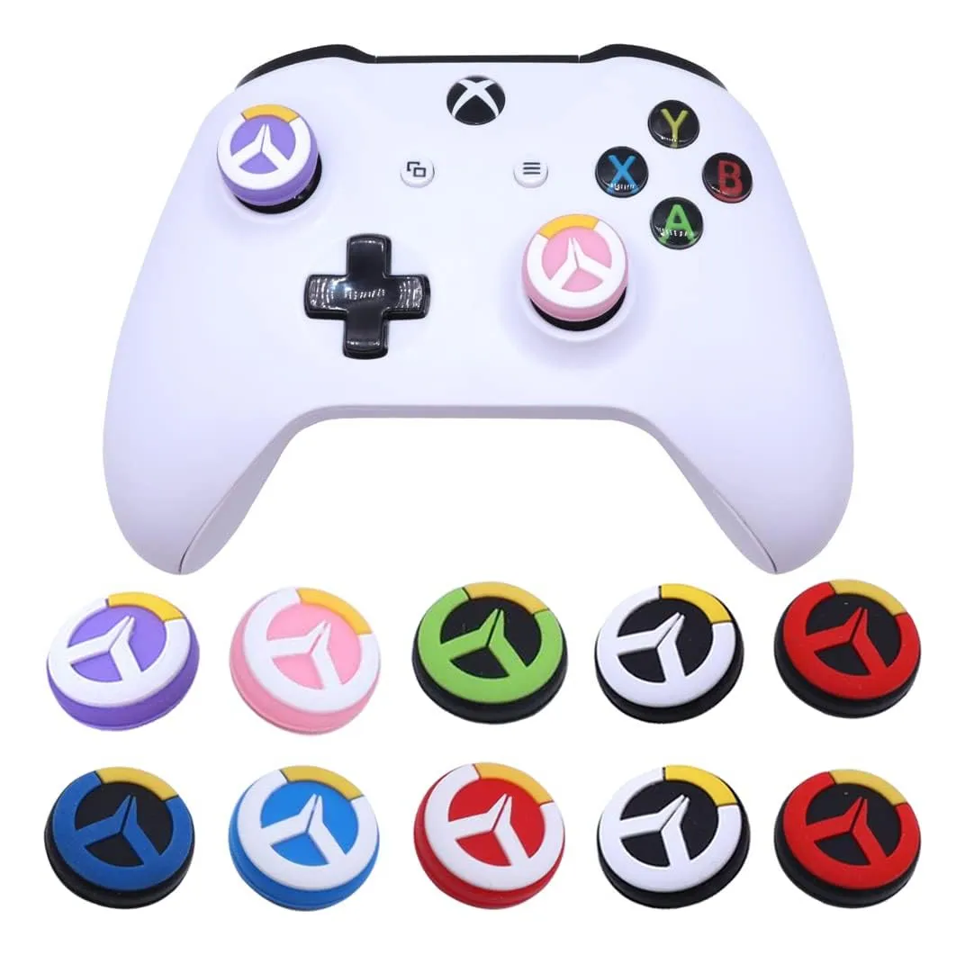 10 Piezas Thumb Grips Silicona Antideslizante para Consola - Mejora tu Agarre y Precisión - Compatible con Mandos de Videojuegos