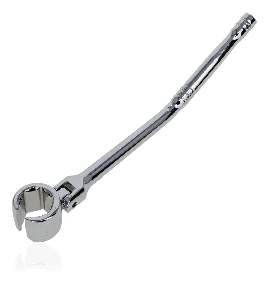 Llave de Cabeza Flexible para Sensor de Oxígeno 22mm en Acero Plateado Pintado - Herramienta Profesional de Frecuencia para Mecánica Automotriz