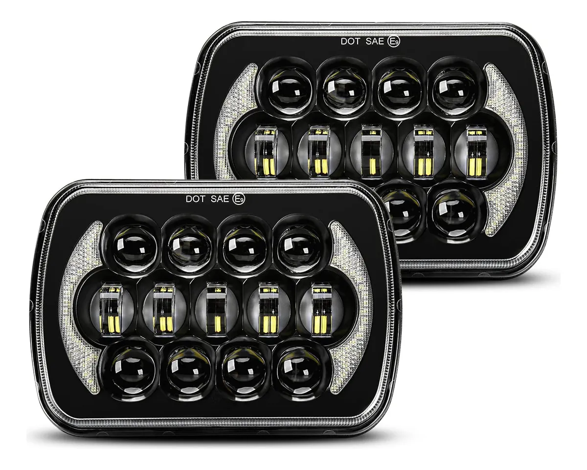 Faros LED Jeep Cherokee YJ XJ Alto y Bajo Haz - Iluminación Potente y Duradera para tu Vehículo - Tecnología Avanzada para Senderos y Carretera