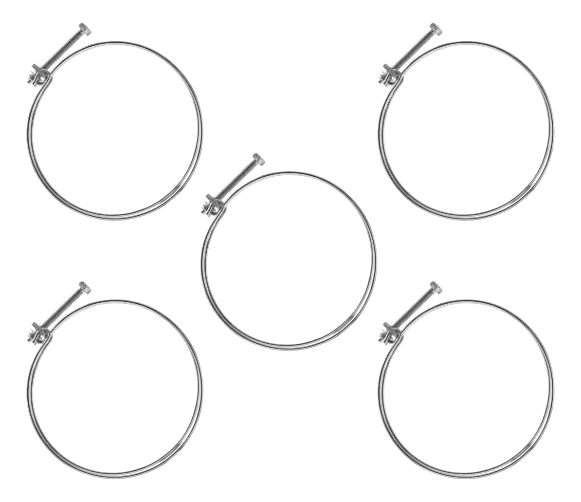Abrazadera de Manguera Doble Alambre 15 cm Ajustable para Polietileno y Tubos Flexibles | Sujeción Segura y Duradera
