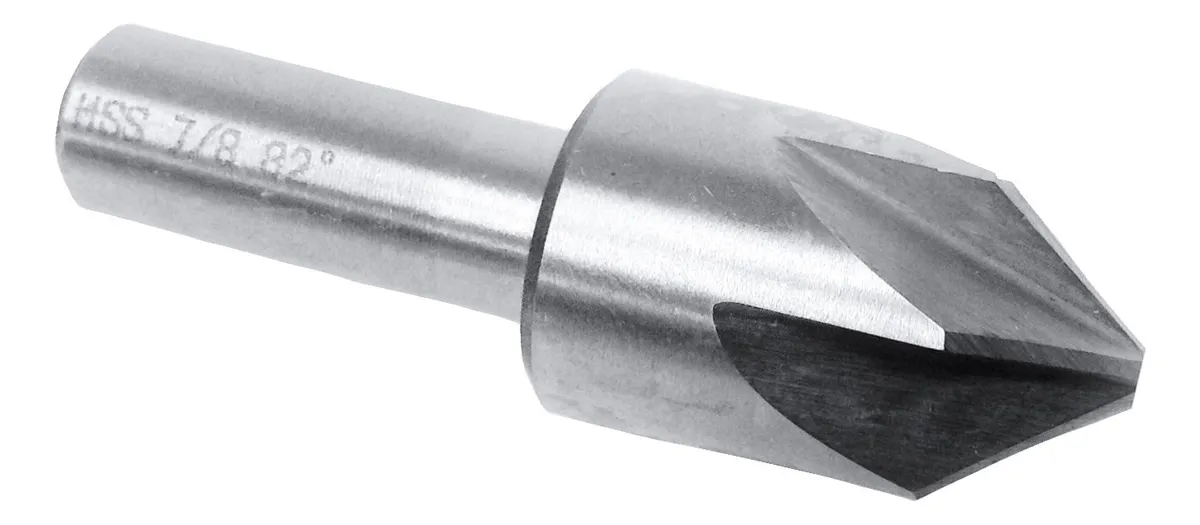 Avellanador HSS 22mm 82 Grados 6 Flautas para Metal - Perforación Precisa y Limpia en Carpintería y Metalurgia - Herramienta Manual Profesional