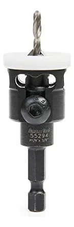 Avellanador Punta Carburo Tope Ajustable 9.5mm x 3.2mm para Madera y Metal - Herramienta Precisa Profesional