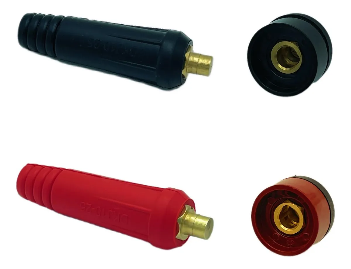 Conector Soldadura TIG DINSE 100A-200A Estilo Profesional para Conexión Rápida y Segura de Equipos de Soldadura