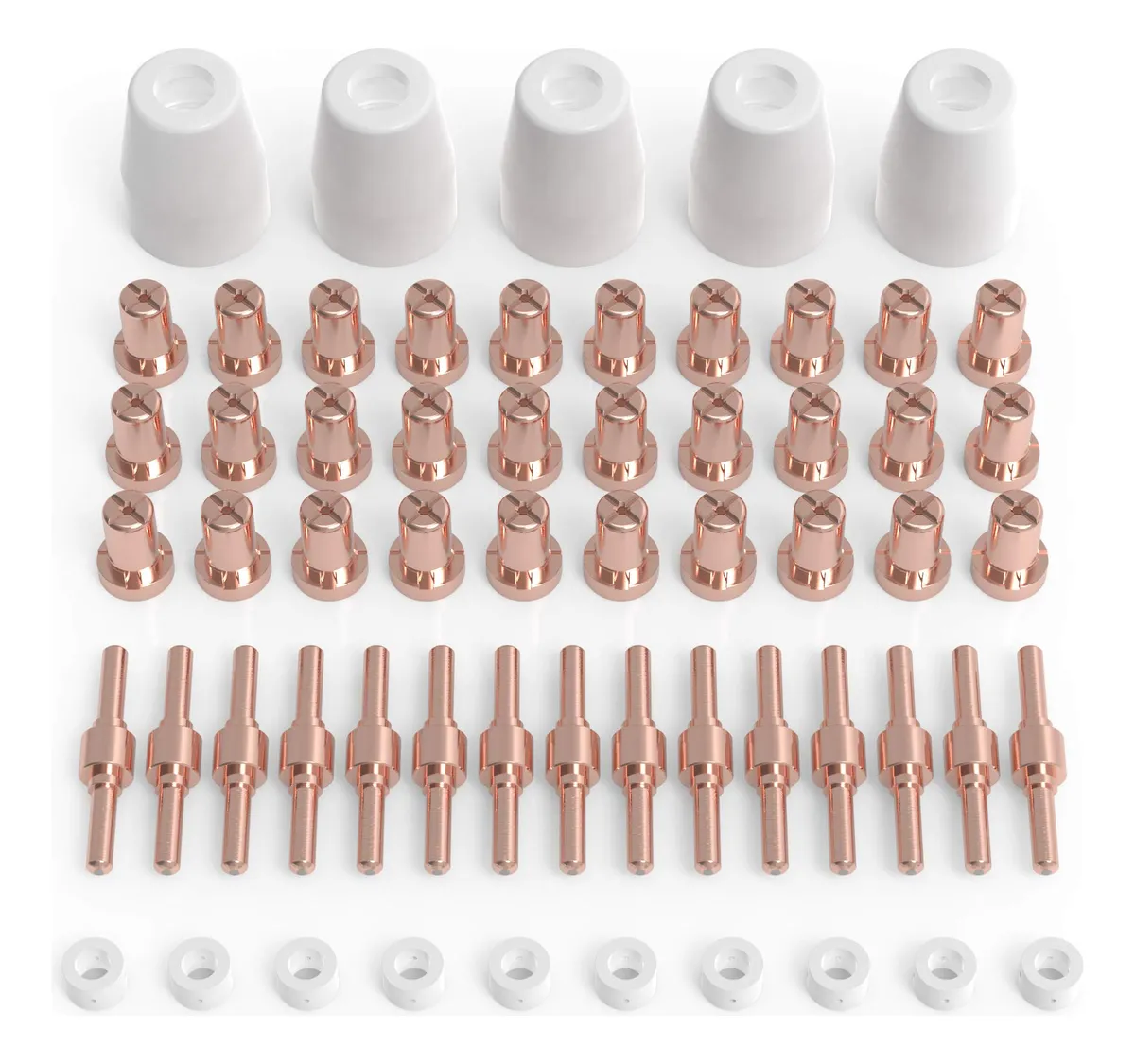 60 Consumibles Antorcha Corte Plasma PT31 LG40 para Máquinas CUT40 y CUT50 | Boquillas y Electrodos de Alta Calidad para Soldadura Profesional