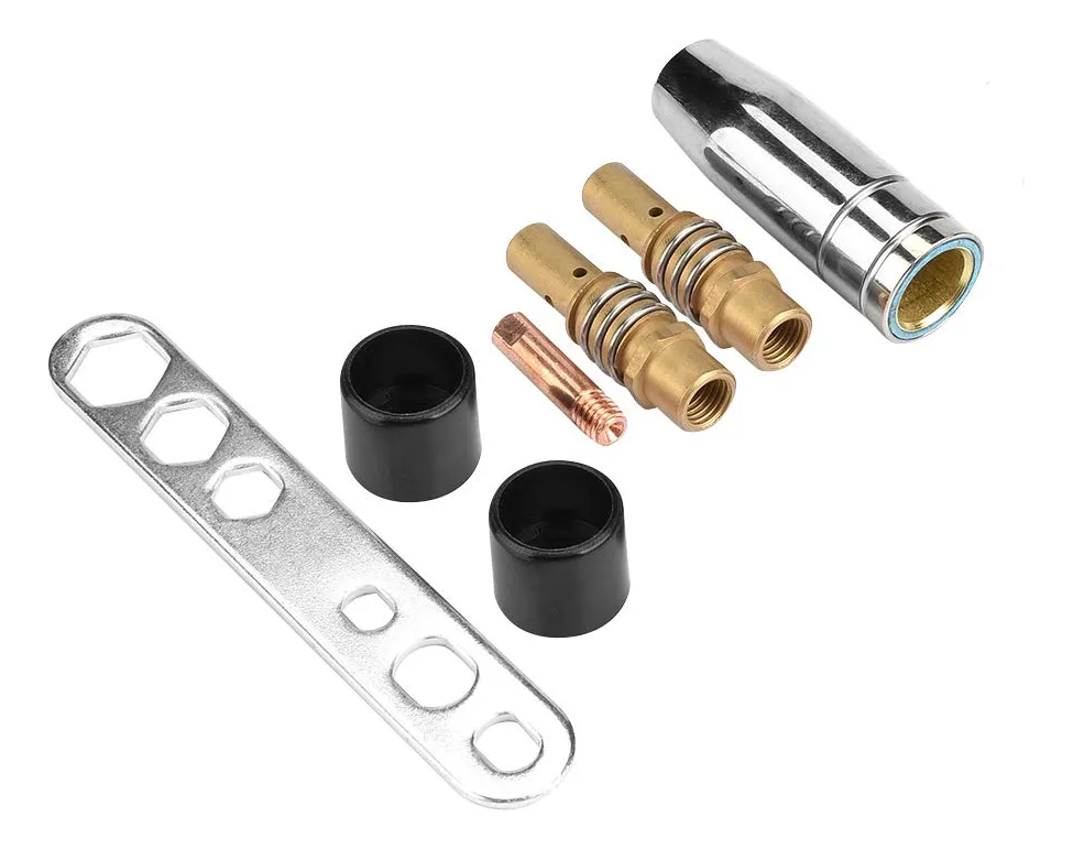Kit Antorcha Soldadura MIG MAG 19 Piezas Boquillas Profesionales para Soldadores - Accesorios Esenciales para Trabajos Metálicos de Precisión