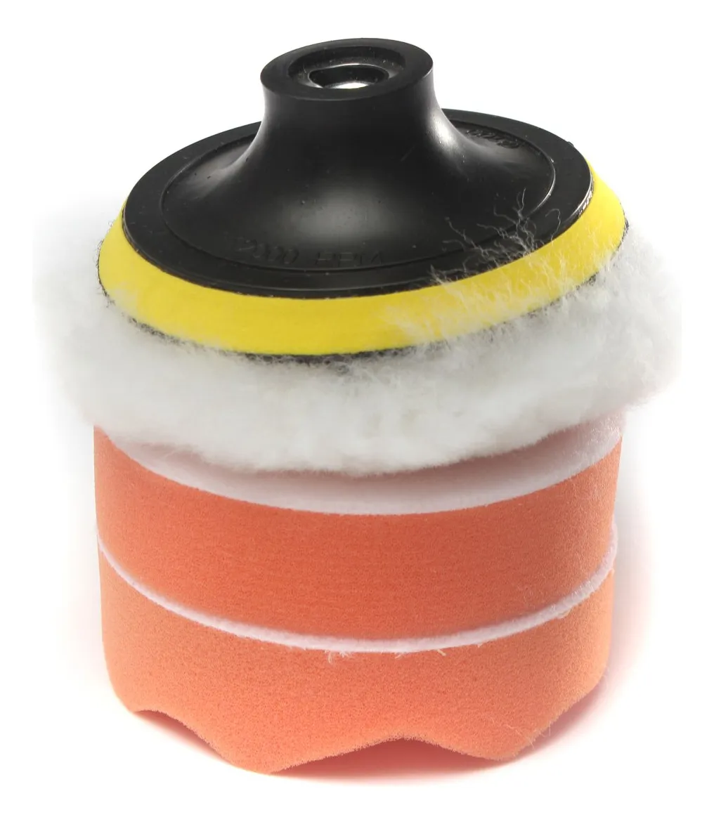 Accesorio para Taladro Pulidor de 125 mm con Adaptador 520513 | Mejora tu Lijado y Pulido | Ideal para Metal y Madera | Profesional y Resistente