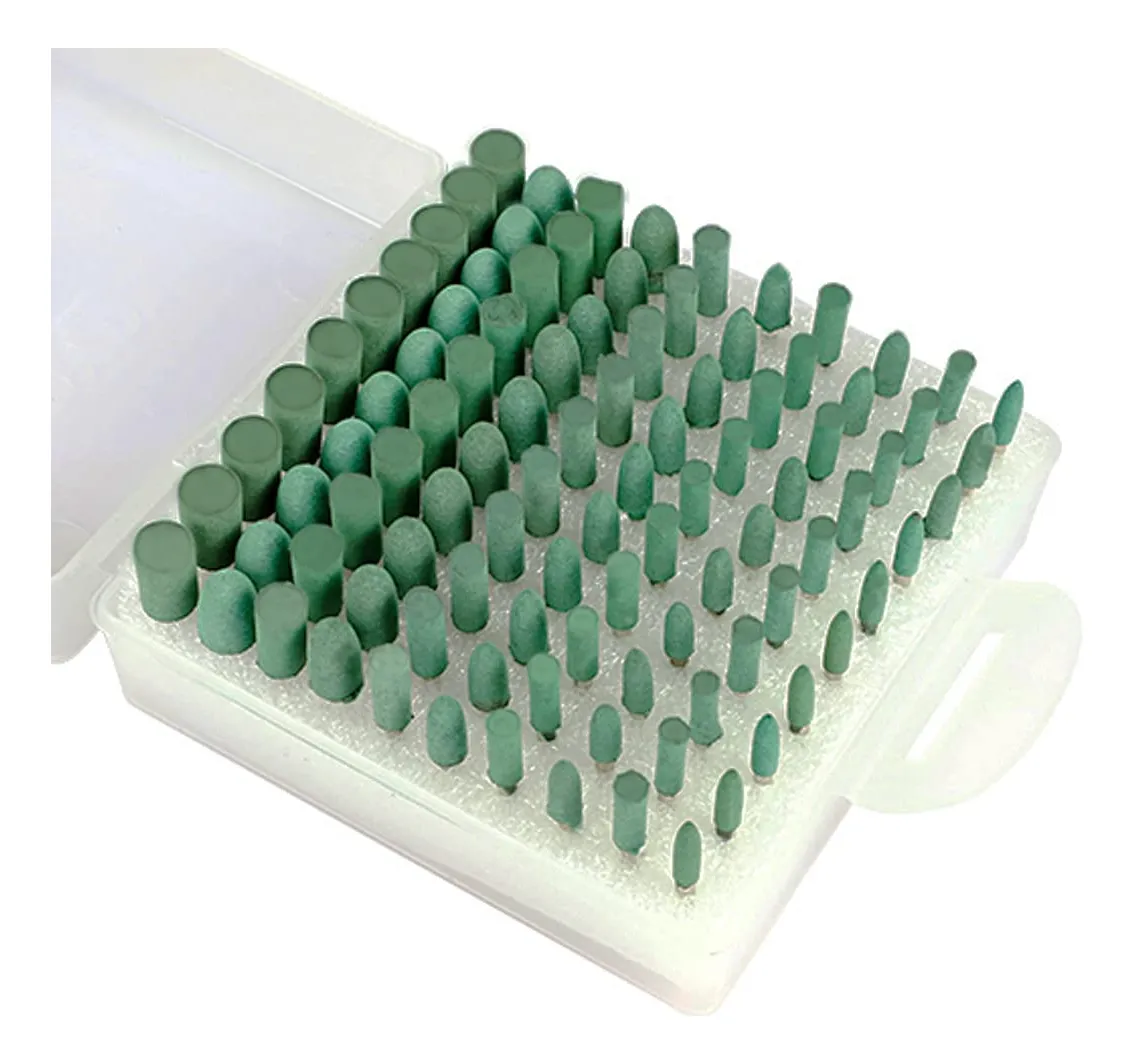 100 Brocas Pulido Goma Silicona para Dremel: Acabado Profesional | Kit Herramienta Rotatoria Rotatoria