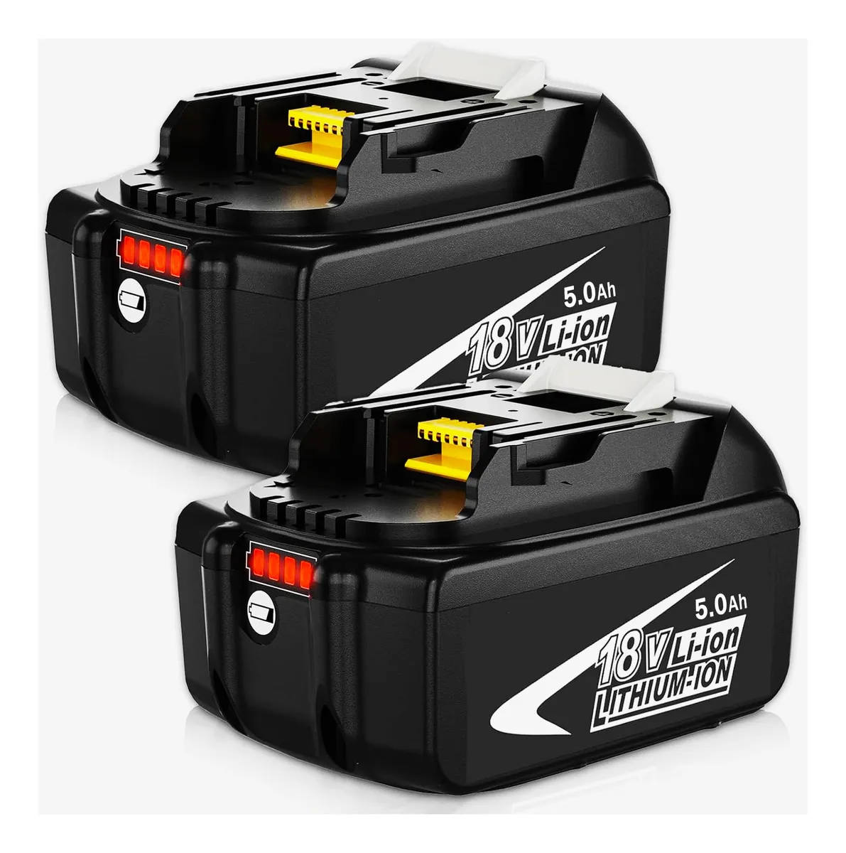 Pack 2 Baterías Repuesto Makita 18V 5Ah BL1850B - Energía Duradera para Herramientas Eléctricas Sin Cables
