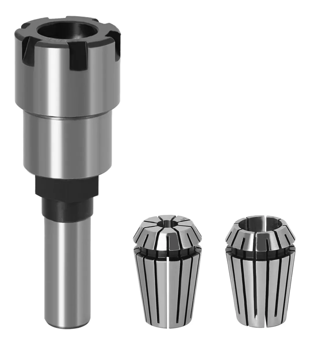 Adaptador Portabrocas ER20 Vástago 12mm con Kit Boquillas de Precisión para Fresadoras y Tornos - Herramienta Esencial para Taller Profesional