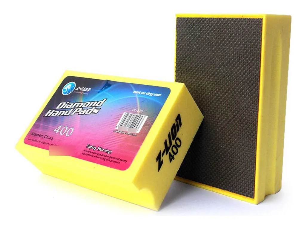 Almohadilla de Espuma Diamantada para Pulido de Granito y Mármol - Grano 400 - Acabado Brillante y Profesional