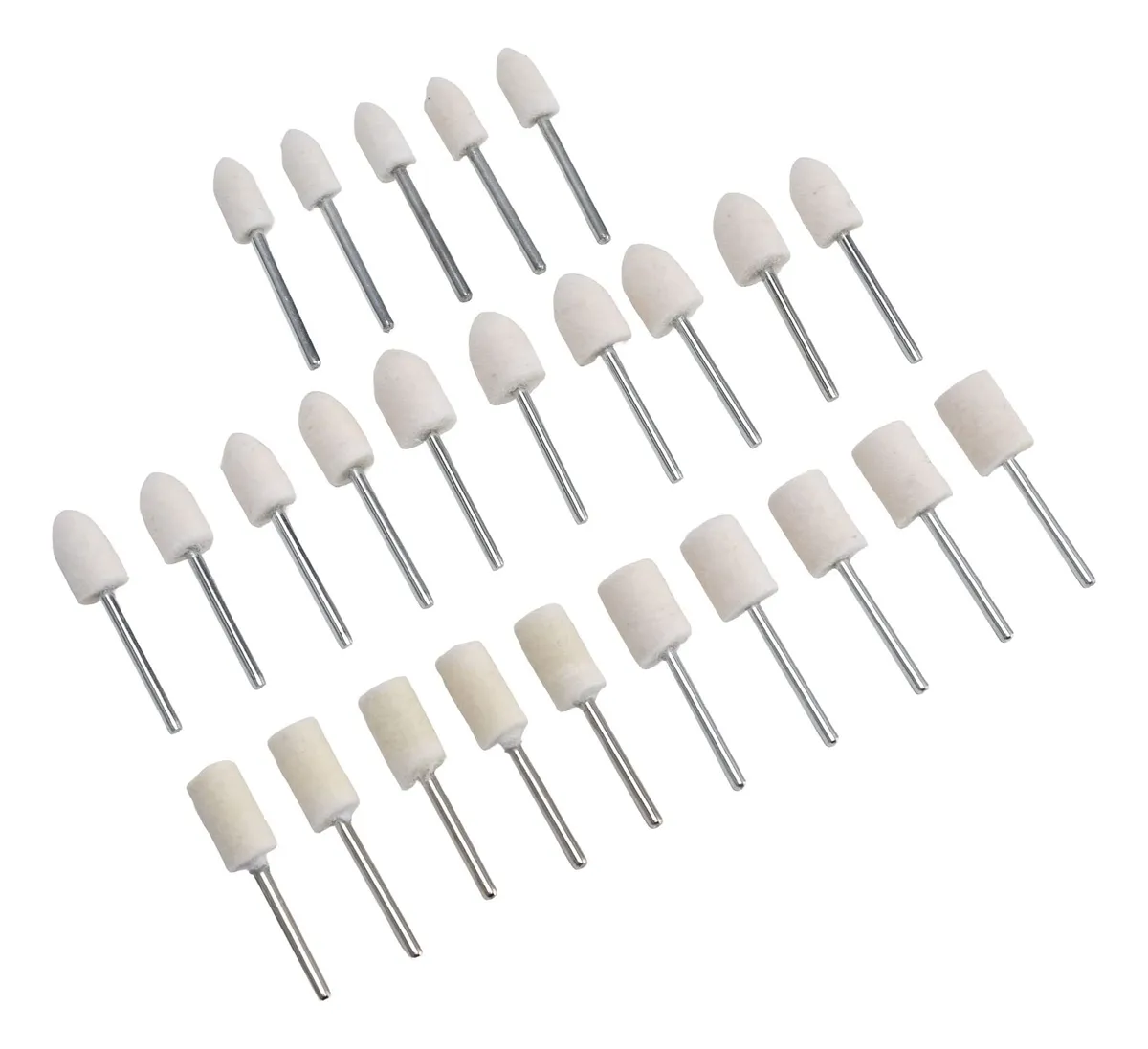 25 Ruedas de Pulido de Fieltro para Taladro | Acabado Profesional para Metales, Madera y Plástico | Accesorios Esenciales para Lijado y Detallado