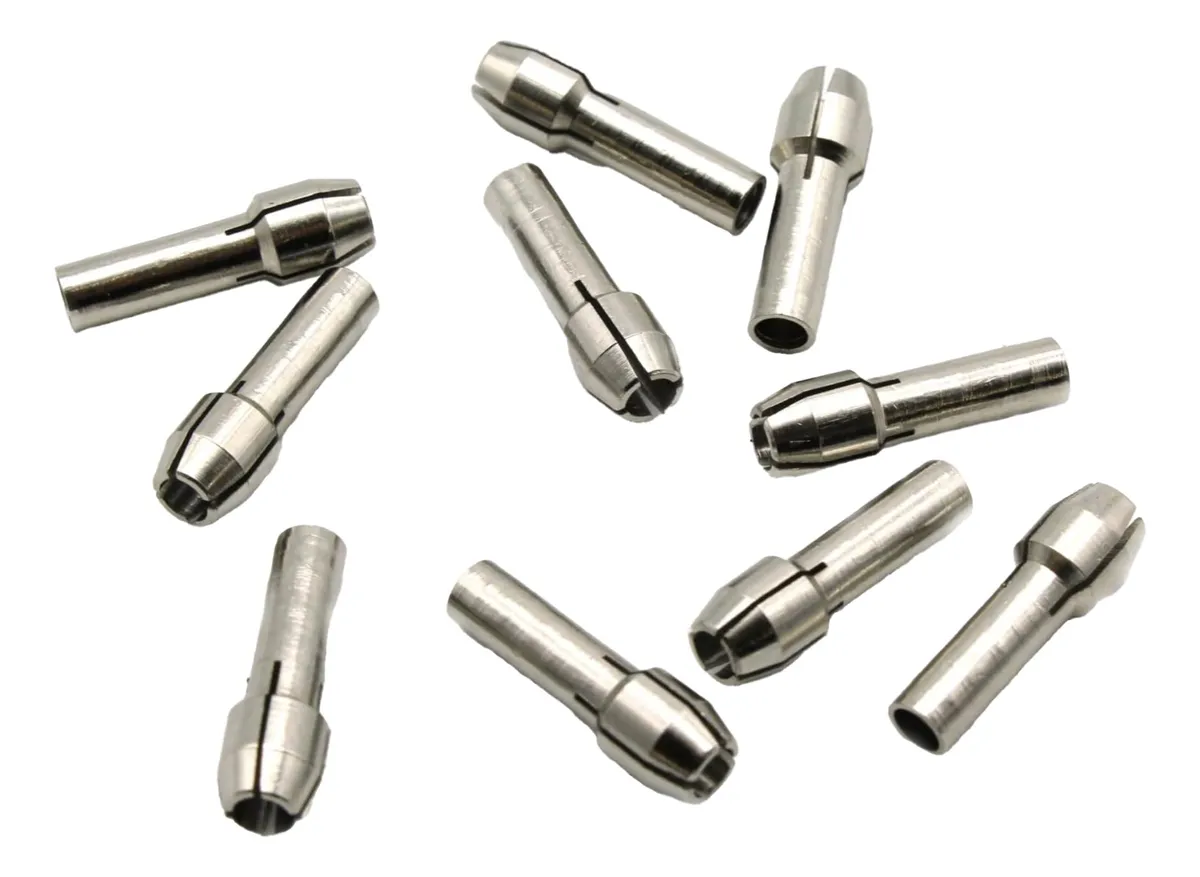 10 Brocas Rotativas de 3mm para Dremel - Set de Herramientas de Precisión para Tallado, Grabado y Lijado en Madera, Metal y Plástico