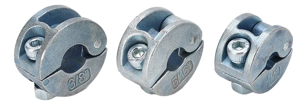 3 Collares Tope Perforación Aleación Zinc para Joyería DIY y Reparaciones | Seguridad y Precisión en Cada Ajuste