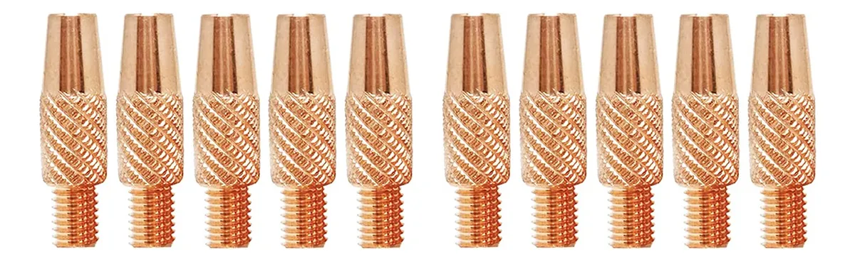 10 Puntas de Contacto MIG 0.89 cm (0.035") para Soldadura Miller y Hobart | Duraderas y Precisas para Mig Welding