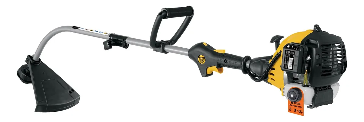 Desbrozadora a Gasolina Potente 25cc con Mango Tipo D y Disco de Corte de 17 Pulgadas para Jardinería Profesional y Mantenimiento de Terrenos