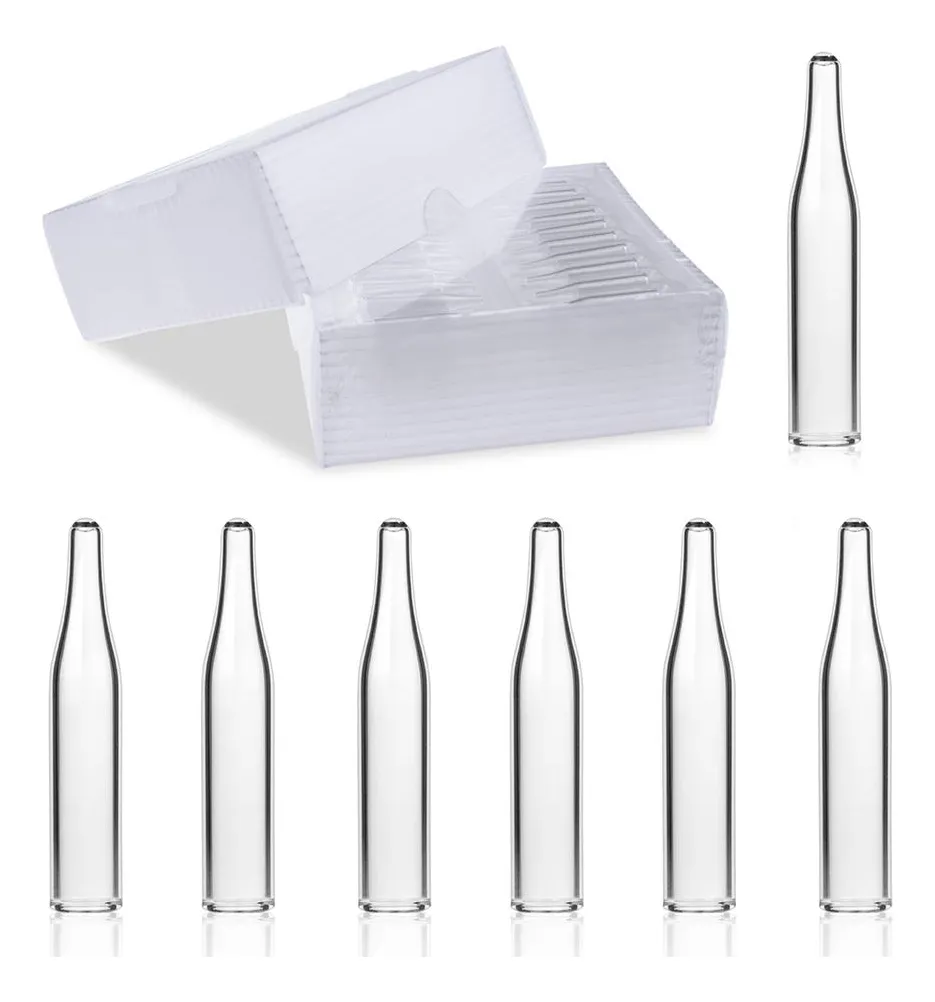 Inserto para Vial Base Cónica de Vidrio Transparente 100 Unidades | Accesorios de Laboratorio y Farmacia | Botellas y Frascos Reutilizables