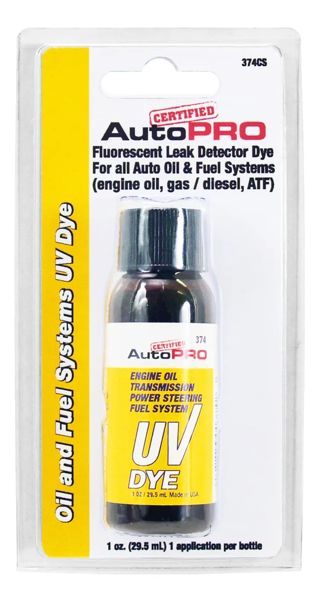 Aceite y Colorante UV para Sistemas de Combustible 29ml: Detección Precisa de Fugas y Mantenimiento Preventivo | Herramienta Esencial para Mecánicos y Entusiastas Automotrices