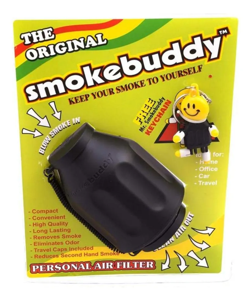 Humo Buddy Filtro Portátil para Humo y Olores - Elimina Humo Discretamente - Ideal para Uso Personal y Discreto - Diseño Compacto - Negro Opción