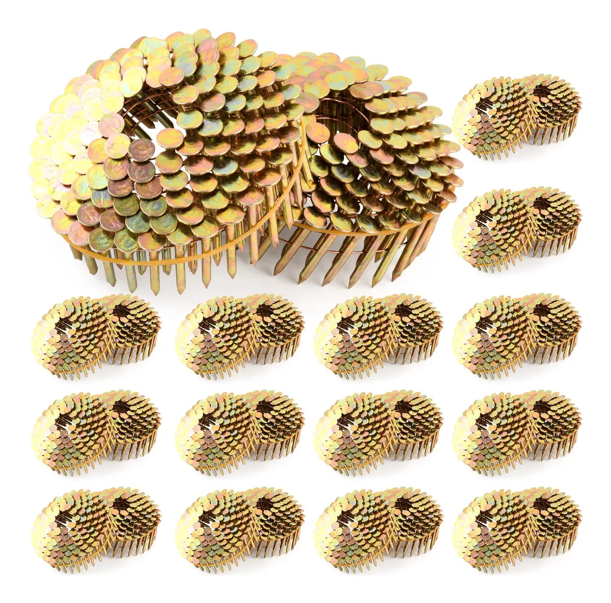 Clavos para Techos de Acero Galvanizado 32mm x 3mm para Fijación Segura y Duradera de Cubiertas Metálicas y Asfálticas | Pack Completo