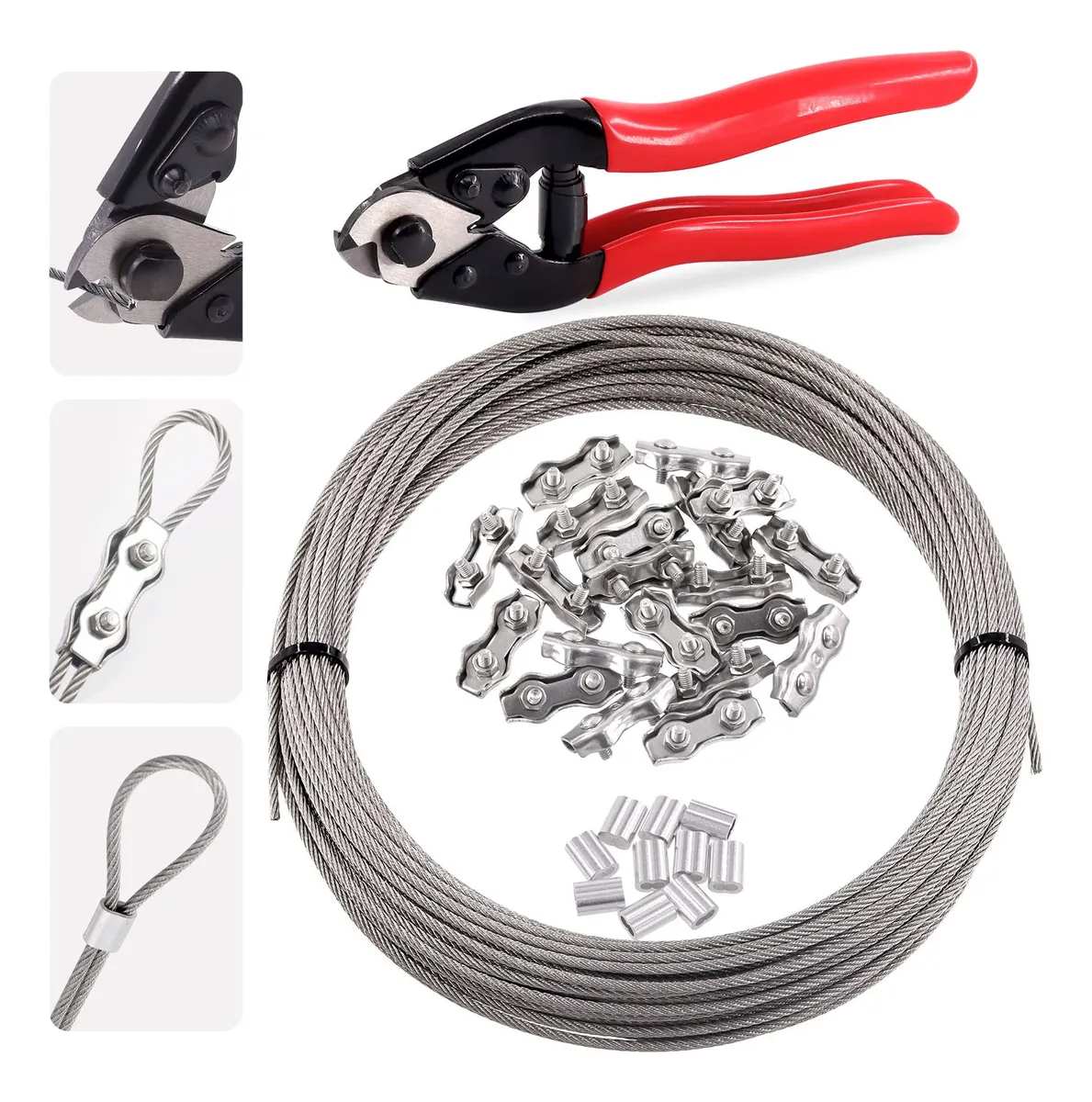 Juego de 32 Piezas de Cortador y Cable de Acero Inoxidable Profesional para Manualidades y Proyectos DIY | Duradero y Versátil