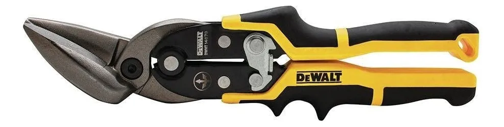 Cortador de Chapa Aviation Snip Offset Centro Dewalt para Metal - Herramienta Profesional de Corte de Precisión para Chapas Metálicas - Duradero y Ergonómico