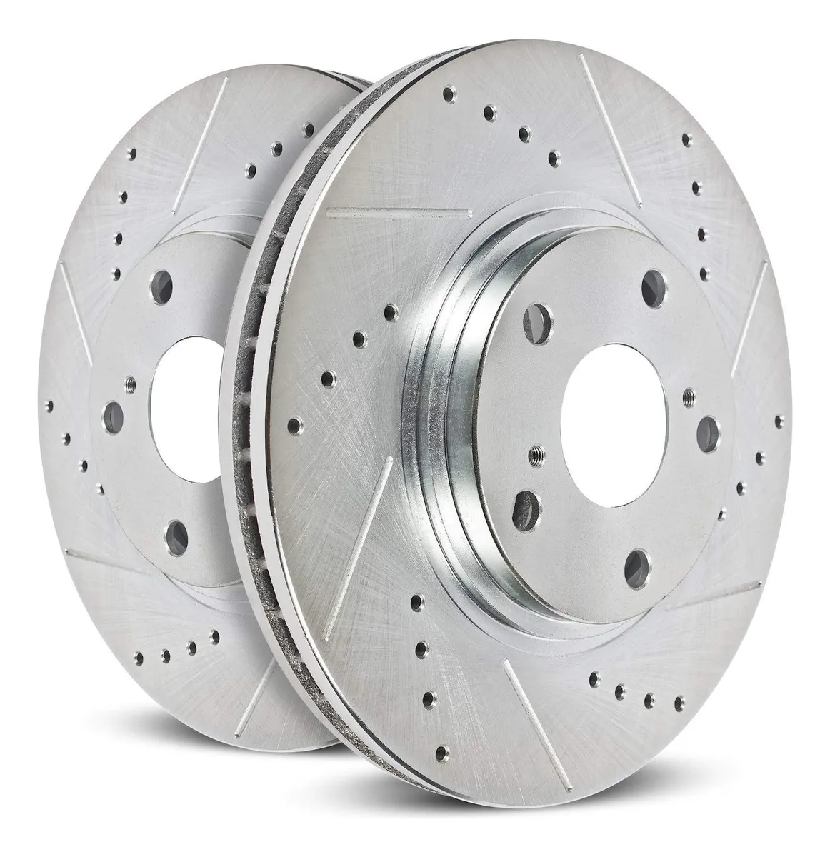 Par de Rotores Perforados y Ranurados Power Stop JBR798XPR para Frenos de Alto Rendimiento | Mejoras Automotrices | Durabilidad y Eficiencia