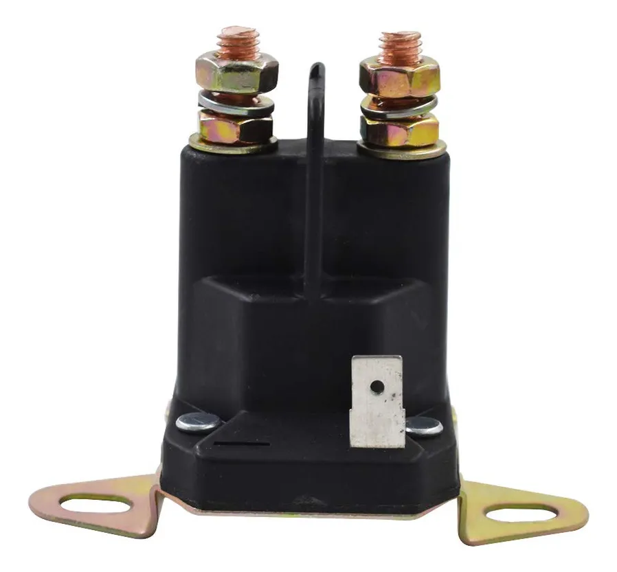 Electroválvula de Arranque Solenoide 12V para Motor - 3 Terminales de Cobre de Alta Durabilidad - Repuesto Esencial para Sistemas de Ignición y Control