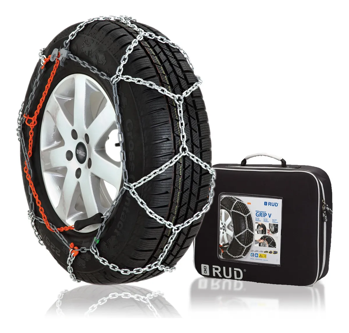 2 Unidades de Cadenas de Nieve para Automóvil - Seguridad y Agarre Óptimo en Condiciones Invernales - Accesorios Esenciales para Conducir Bajo Nieve y Hielo