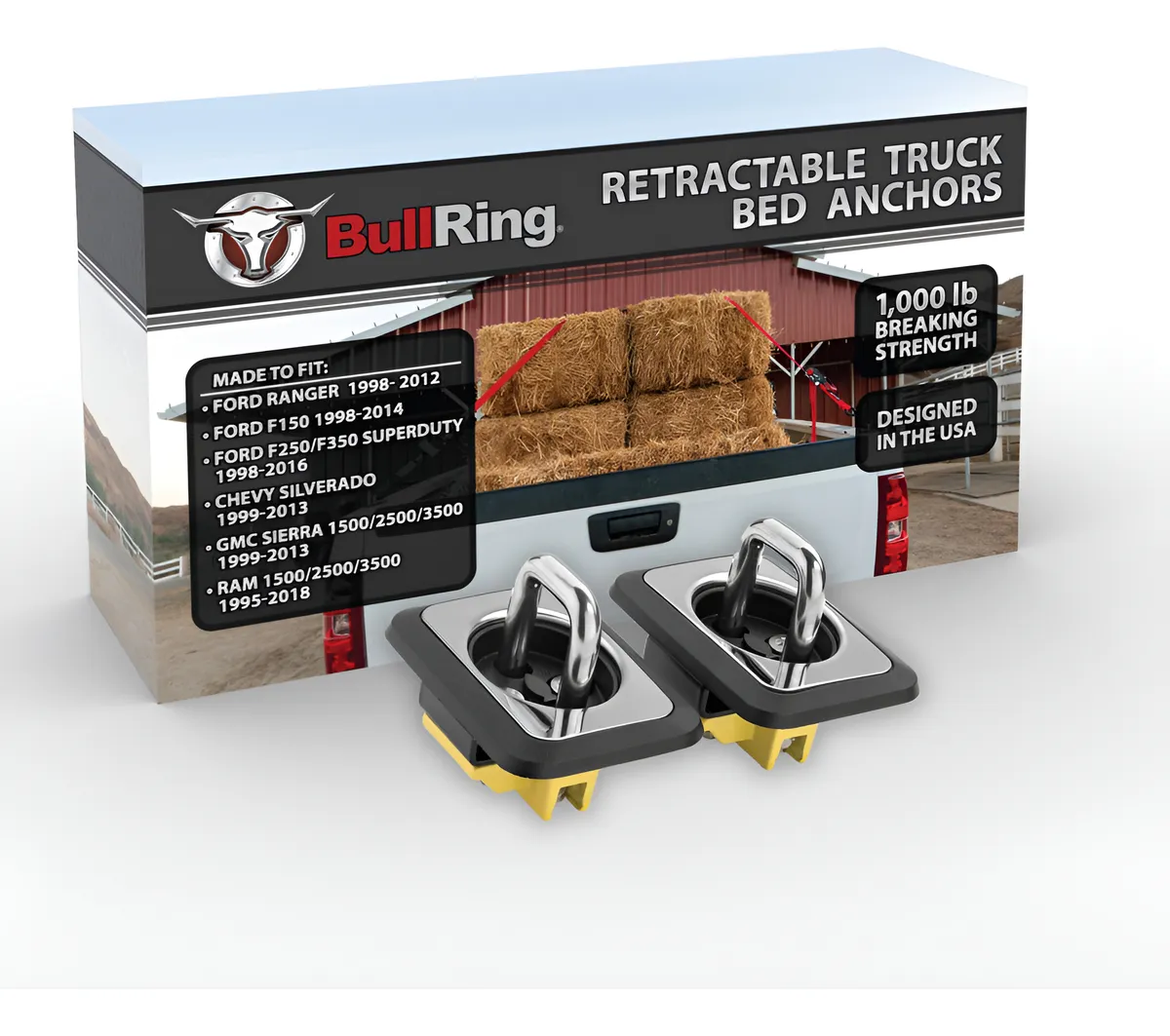Anclajes Retráctiles de Cama para Camión 1998-2018 | Sujetadores de Carga Seguros y Convenientes | Kit Completo para [Marca/Modelo Específico si se supiera]