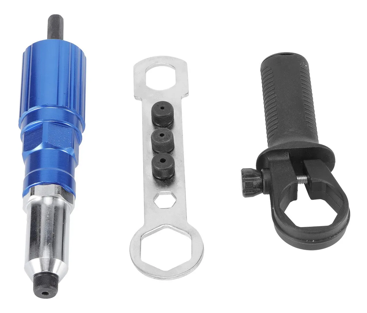 Accesorio de Cabeza para Pistola Remachadora y Taladro - Adaptador Universal para Remaches y Fijaciones Metálicas - Herramienta Esencial para Bricolaje y Construcción Profesional