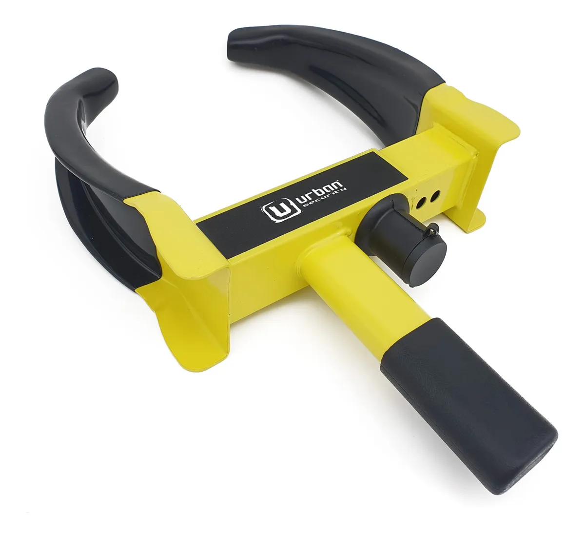 Abrazadera Antirrobo Extensible para Ruedas de Coche/Moto - Seguridad Máxima Anti-Robo - Diseño Resistente Amarillo Negro - Protección Completa
