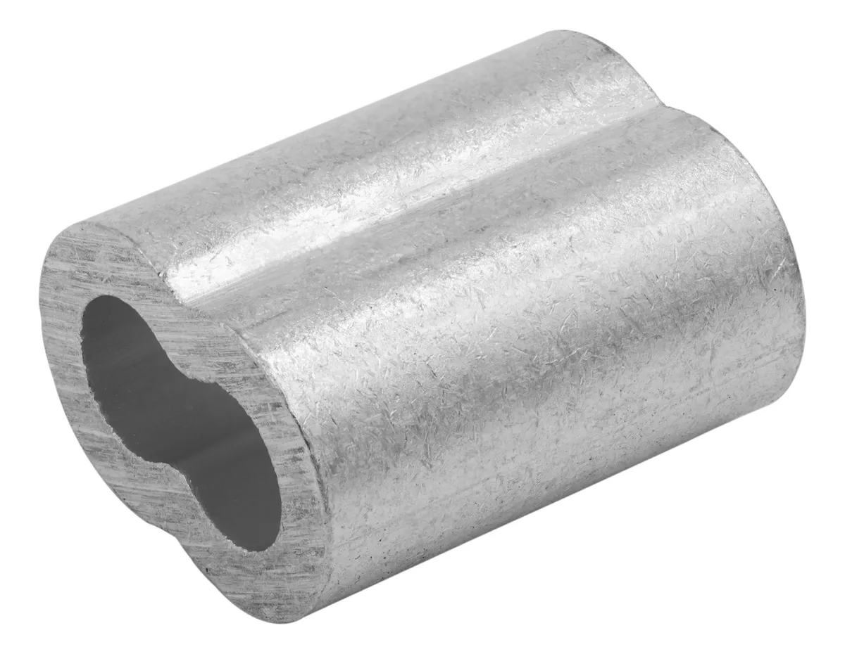 Abrazadera de Aluminio para Manguitos y Virolas - Paquete Doble | Sujeción Resistente para Conexiones Seguras