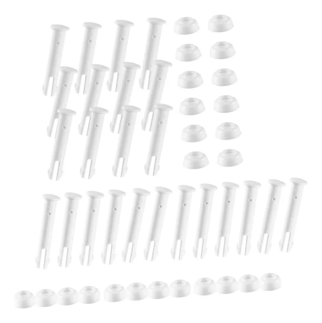 20 Piezas de Alfileres para Piscina: Clavos de Plástico Resistentes para Accesorios de Mantenimiento y Reparación | Duraderos y Fáciles de Usar