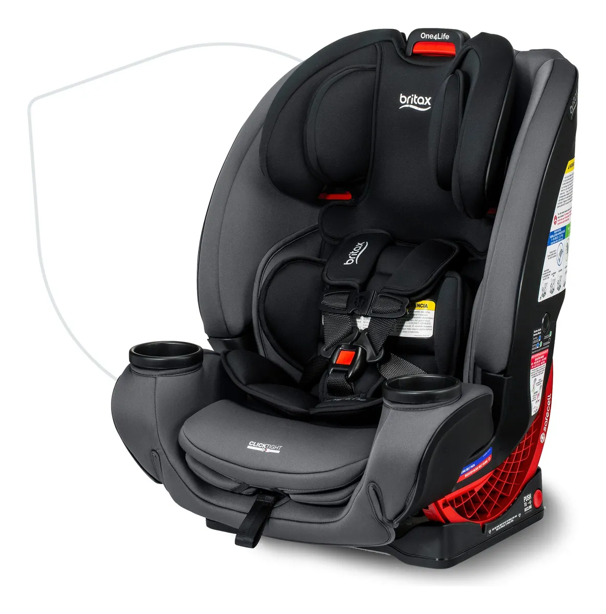 Asiento Multifuncional 4 en 1 para Bebé Recién Nacido | Diseño Negro y Gris Versátil | Comodidad y Seguridad para tu Pequeño