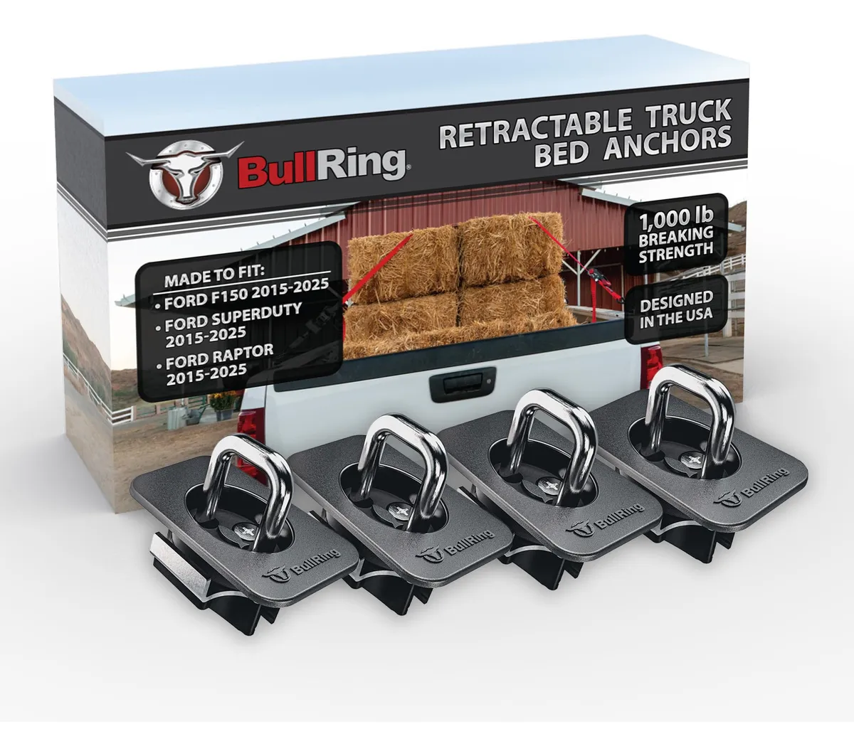 Anclajes Retráctiles de Amarre para Camioneta Ford F150 2015 - Sujeción Segura y Práctica de Carga - Accesorios Esenciales para Outdoor y Trabajo