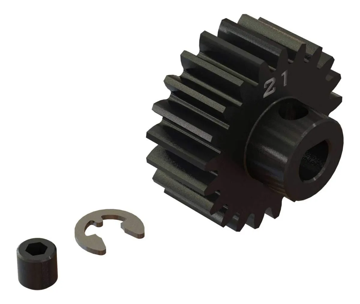 Engranaje de Piñón 21T HD Mod1 Safe-D5 Ara310968: Componente de Transmisión Robusto y Duradero para Aplicaciones Industriales y Mecánicas