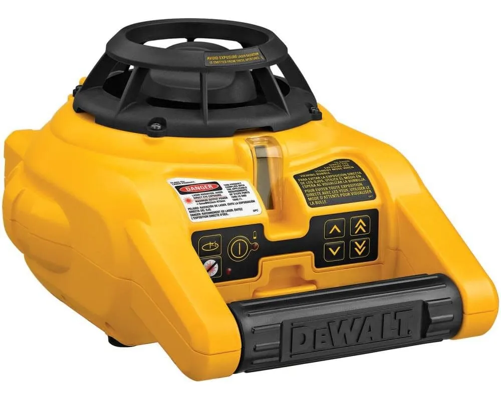 Dewalt DW074KD Láser Rotatorio Autoajustable de Precisión Profesional para Construcción y Carpintería | Kit Completo con Accesorios Esenciales