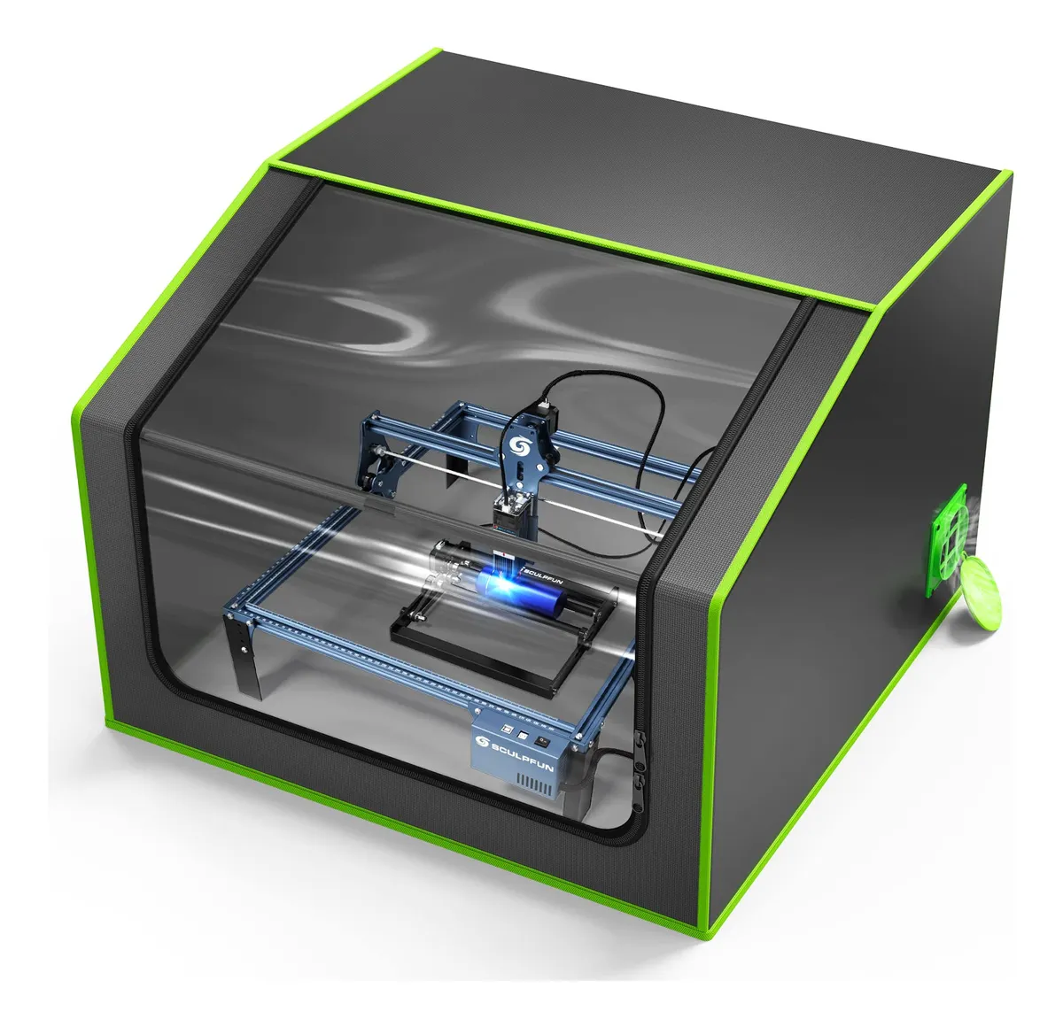 Caja de Grabado Láser Profesional con Ventilación y Cubierta Protectora para Seguridad y Precisión en Tus Proyectos de Bricolaje y Artesanía