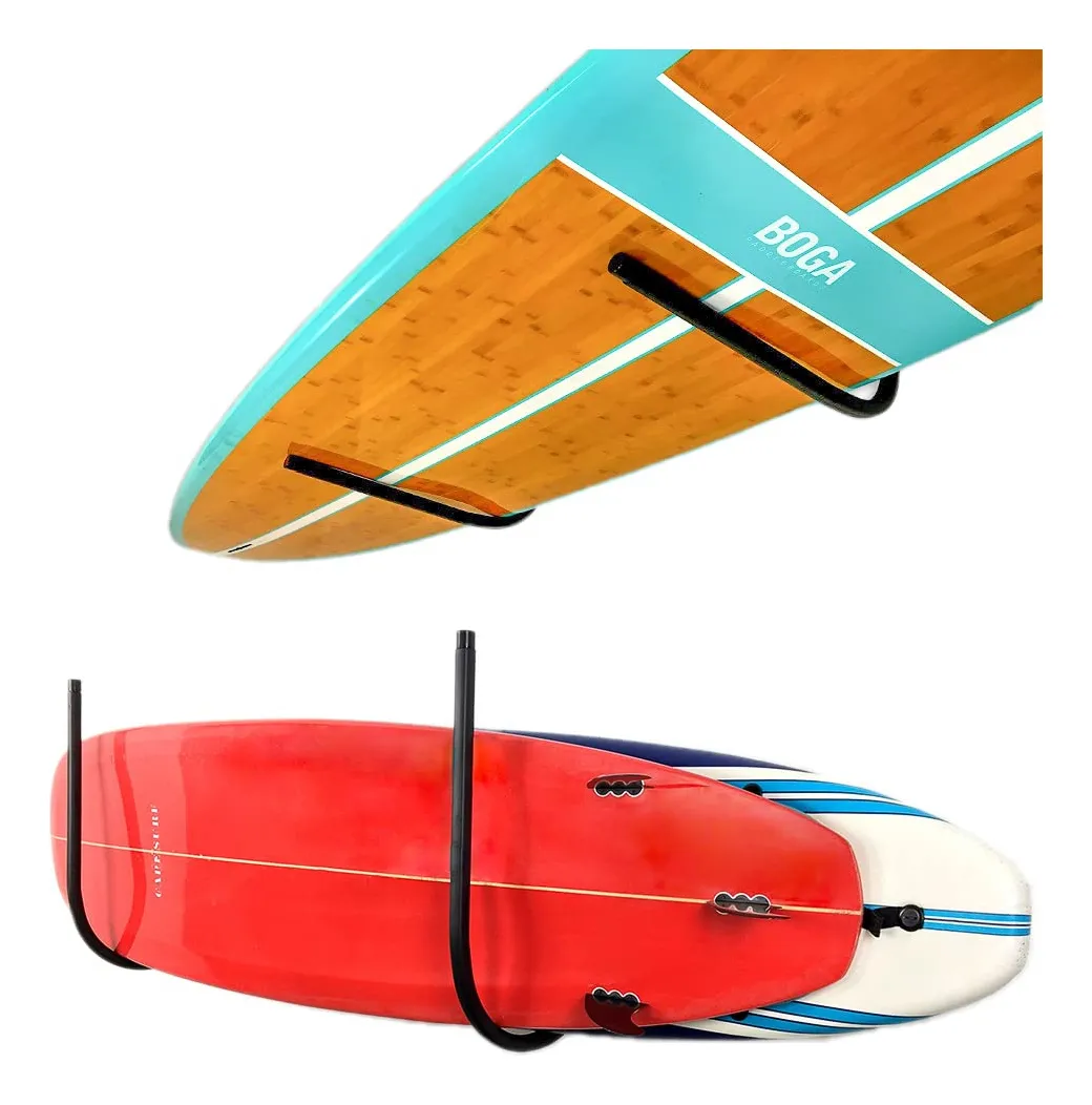 Estante de Almacenamiento Negro para Tablas de Surf y Paddleboard - Soporte Resistente para Deportes Acuáticos y Garaje - Organiza tu Equipo con Estilo y Seguridad
