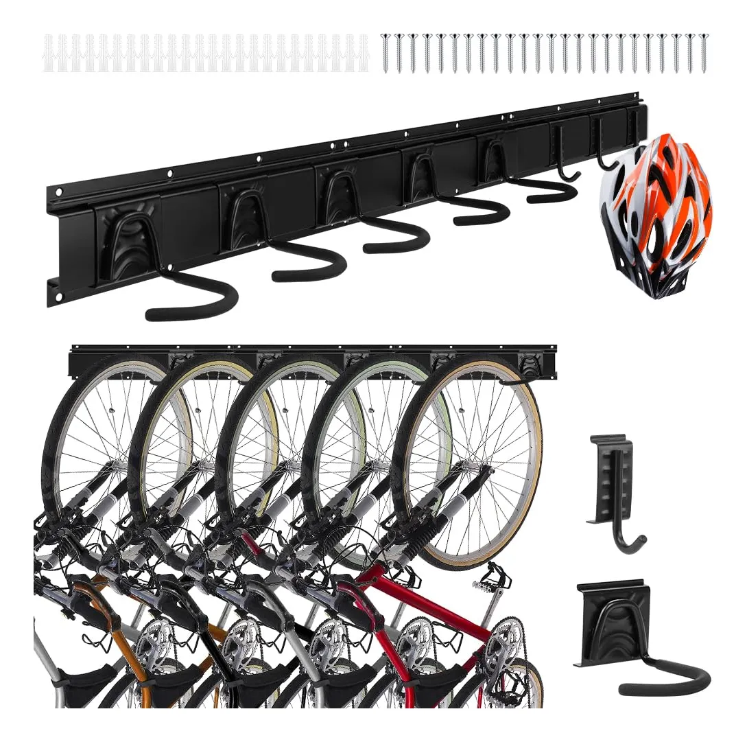 Gancho de Pared Universal para Bicicletas y Cascos: Soporte de Almacenamiento Resistente y Práctico para Hogar y Garaje | Organización Óptima