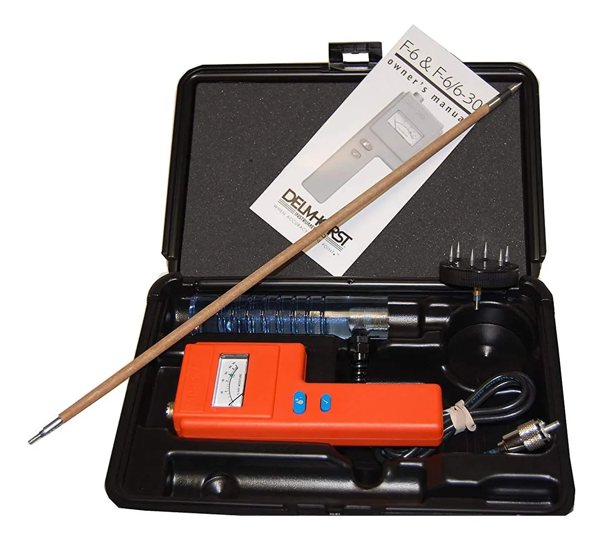 Medidor de Humedad Analógico Profesional de Lujo F-6/6 con Sonda Precisa para Tierra y Plantas - Control de Riego Óptimo