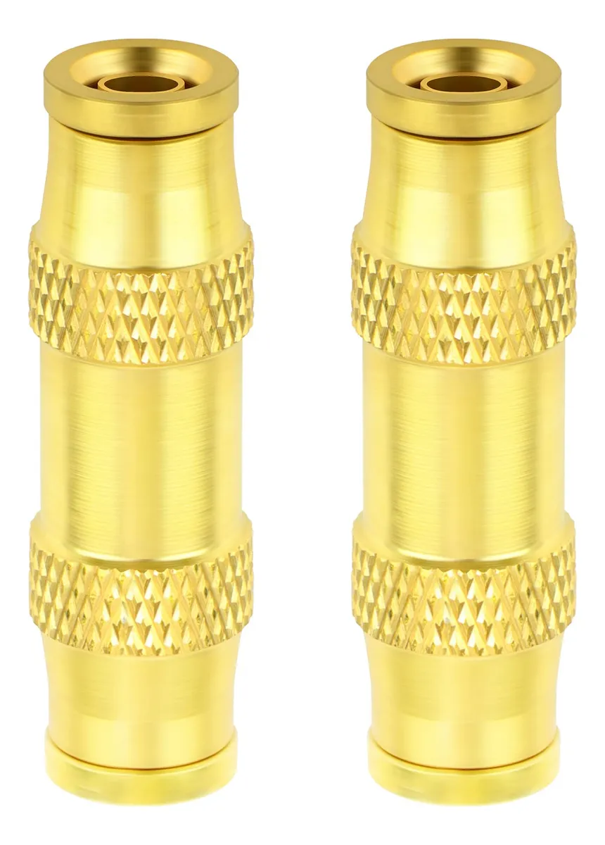 Accesorios de Freno de Aire de Latón con Empuje Rápido 1/4 Pulgada Amarillo - Conexión Segura y Fiable para Sistemas Neumáticos - Duradero y Resistente a la Corrosión