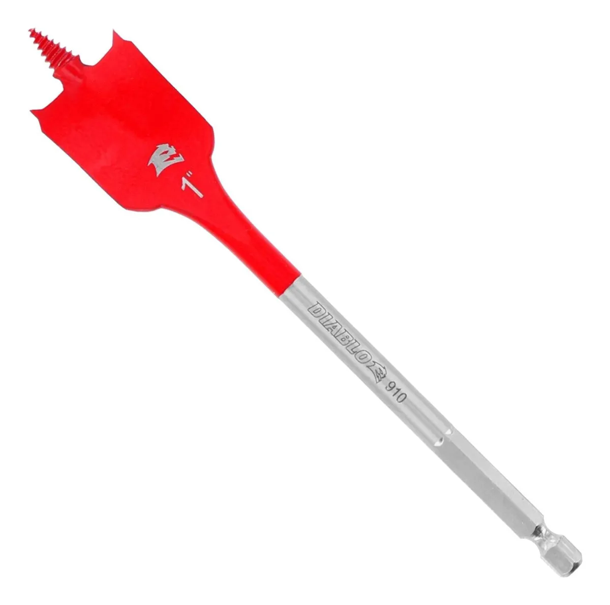 Puntas de Pala Diablo Speed-Tip para Madera | Brocas para Taladro 1 Pulgada | Paquete de 2 Unidades | Herramienta de Carpintería Profesional