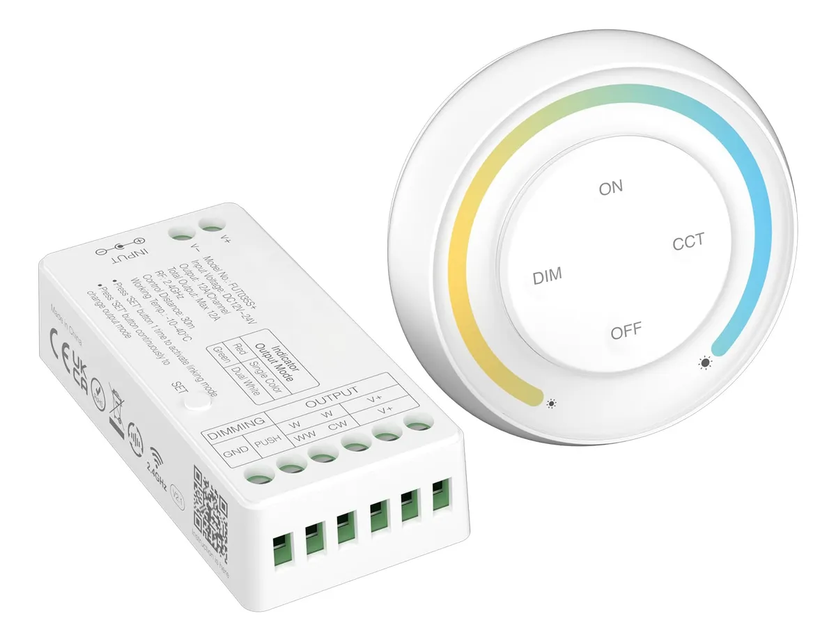 Kit Driver LED CCT con Control Remoto Inalámbrico 2 en 1: Iluminación ...