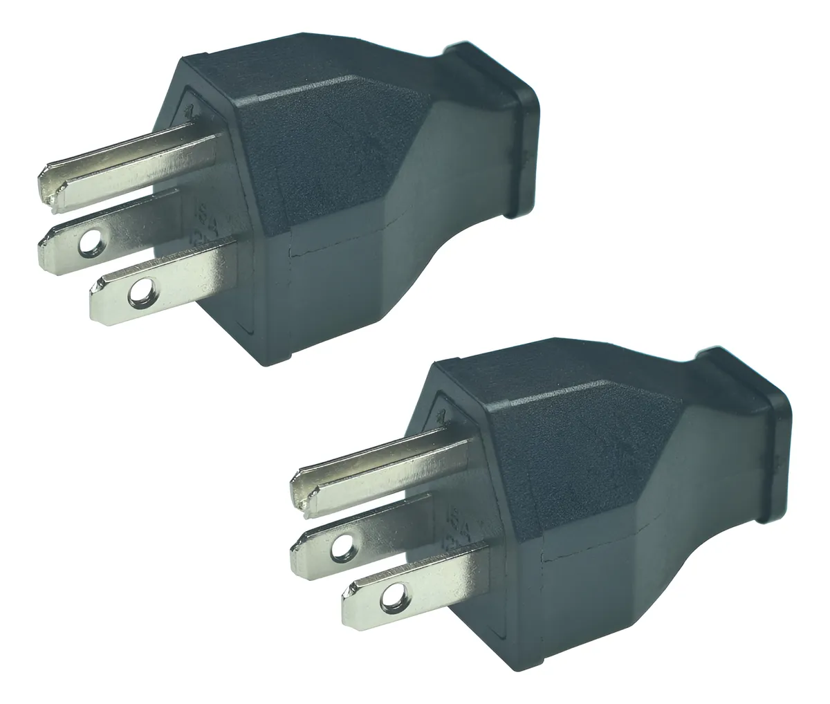 2 Enchufes Eléctricos NEMA 5-15P 125V 15A Repuesto, Macho Industrial Color
