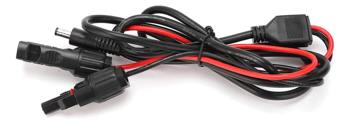 Cable de Carga Solar Latón Alta Frecuencia DC5521 300V para Energía Renovable y Dispositivos Electrónicos | Duradero y Confiable