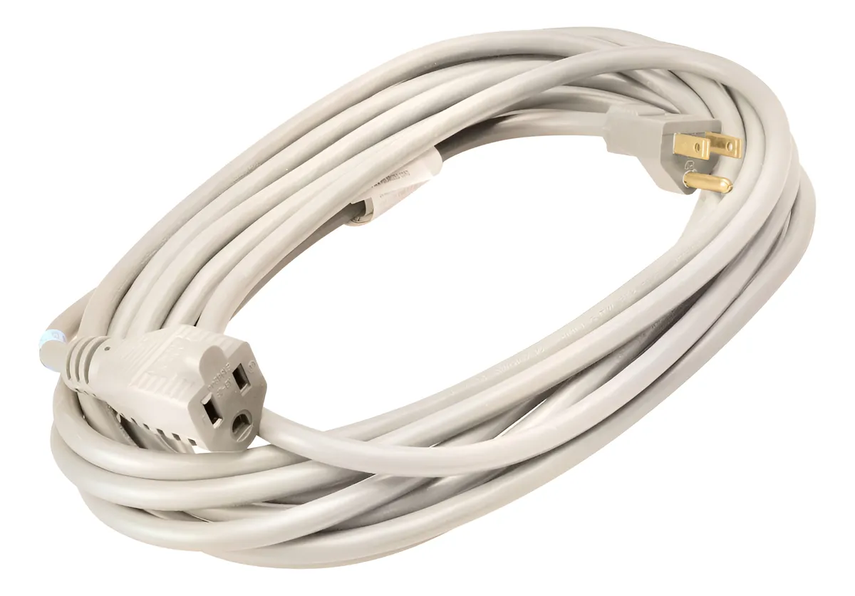 Cable de Extensión para Exteriores de Vinilo Blanco 12.2 Metros - Resistente a la Intemperie y Duradero para Jardín, Patio y Eventos al Aire Libre