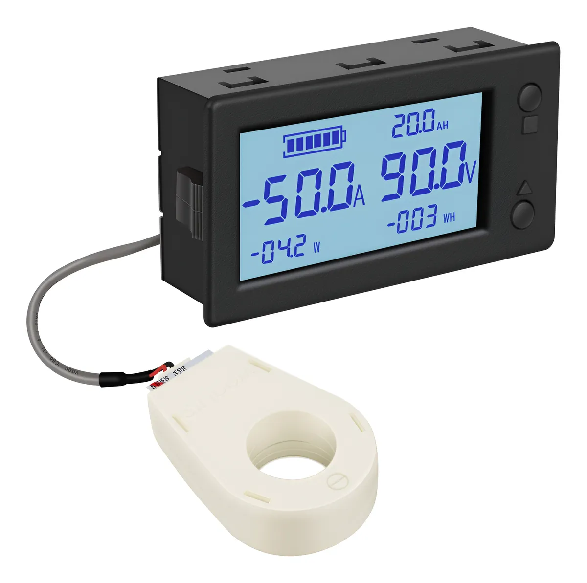 Amplificador de Voltaje DC | Monitor de Batería Digital | Voltímetro Preciso para Control de Energía y Sistemas Eléctricos | Medición de Corriente y Voltaje
