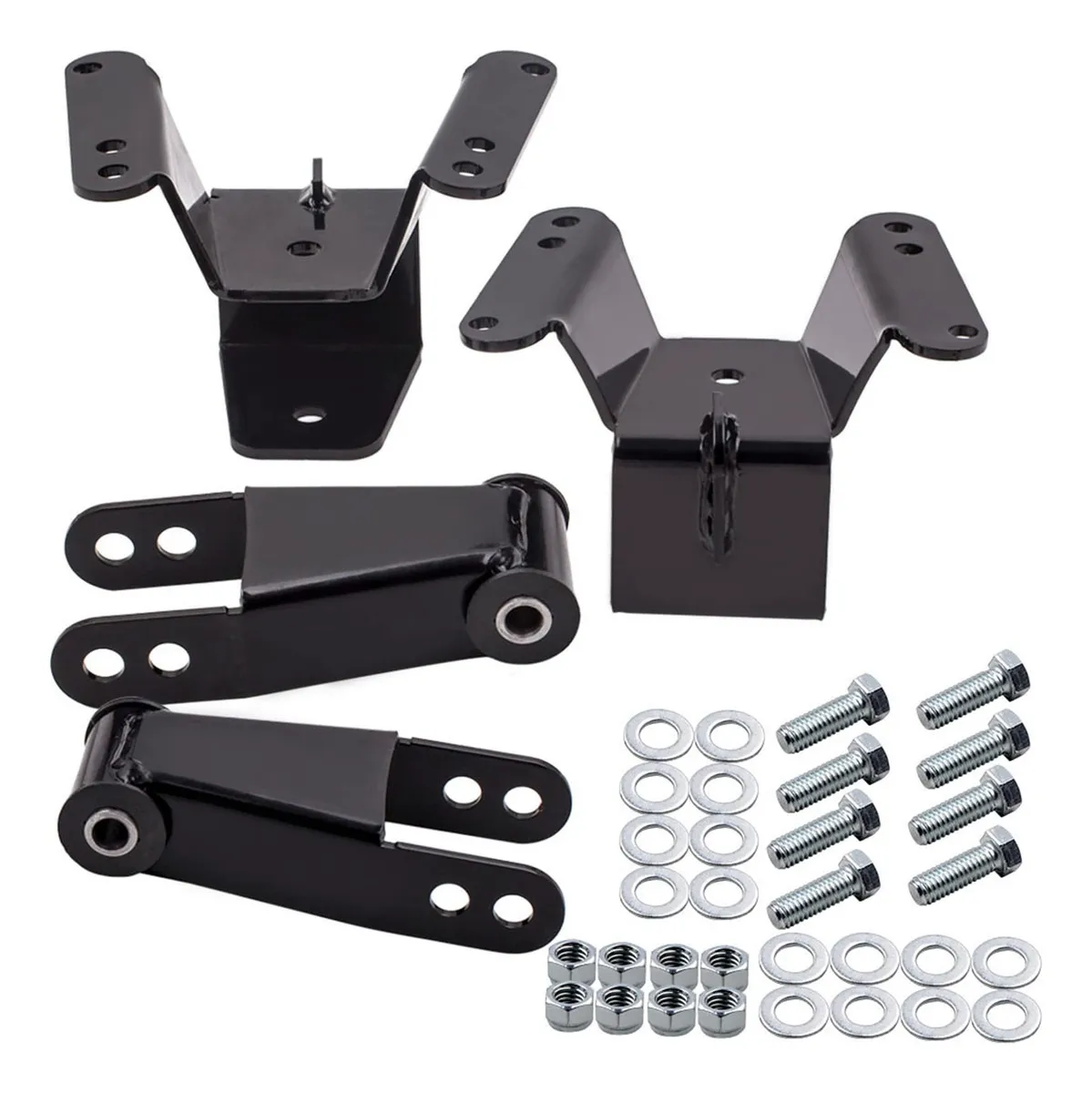 Kit 4 Shackles de Lowering para GMC C10 1973-1987 | Ajusta la Altura de tu Suspensión | Mejora la Estabilidad y Estilo