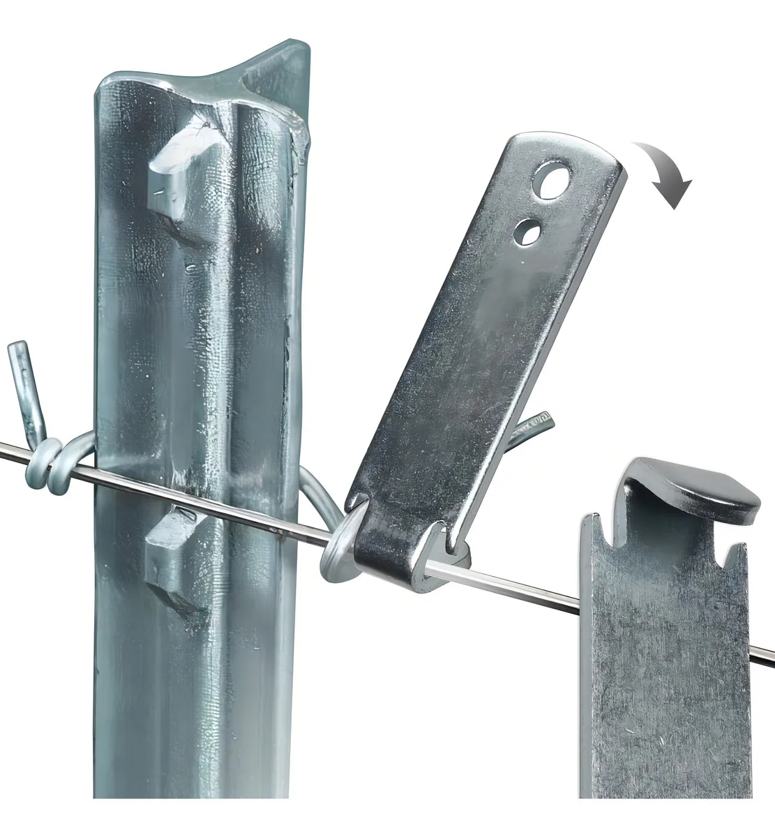 Twister Automático de Alambre Acero Inoxidable para Postes en T | Herramienta Profesional para Cercas | Montaje Rápido y Seguro